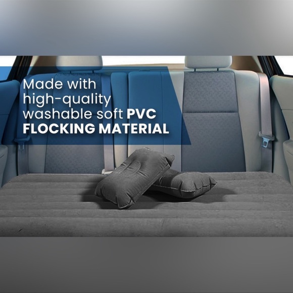 Zone Tech Black Inflatable Blow Up Travel Mattress Set BNIB - Picture 3 of 9